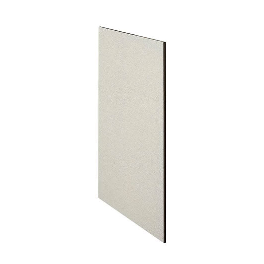 Trekell #13 Oil Primed Linen Panel, cream-colored rectangular panel at an angle, showing its thin edge.