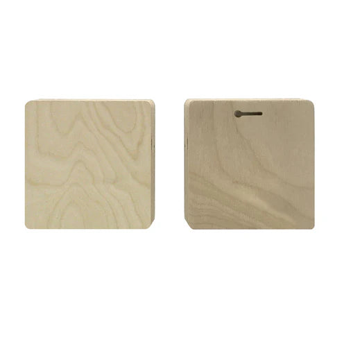 Trekell Unprimed Wood Block Panel, 1/2" Baltic Birch Wooden Painting Canvas