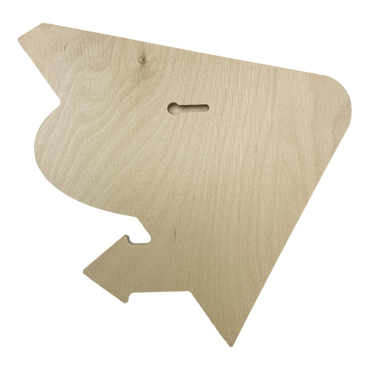 Back of the Trekell Vintage Vacancy Sign, 1/2" Thick Raw Baltic Birch