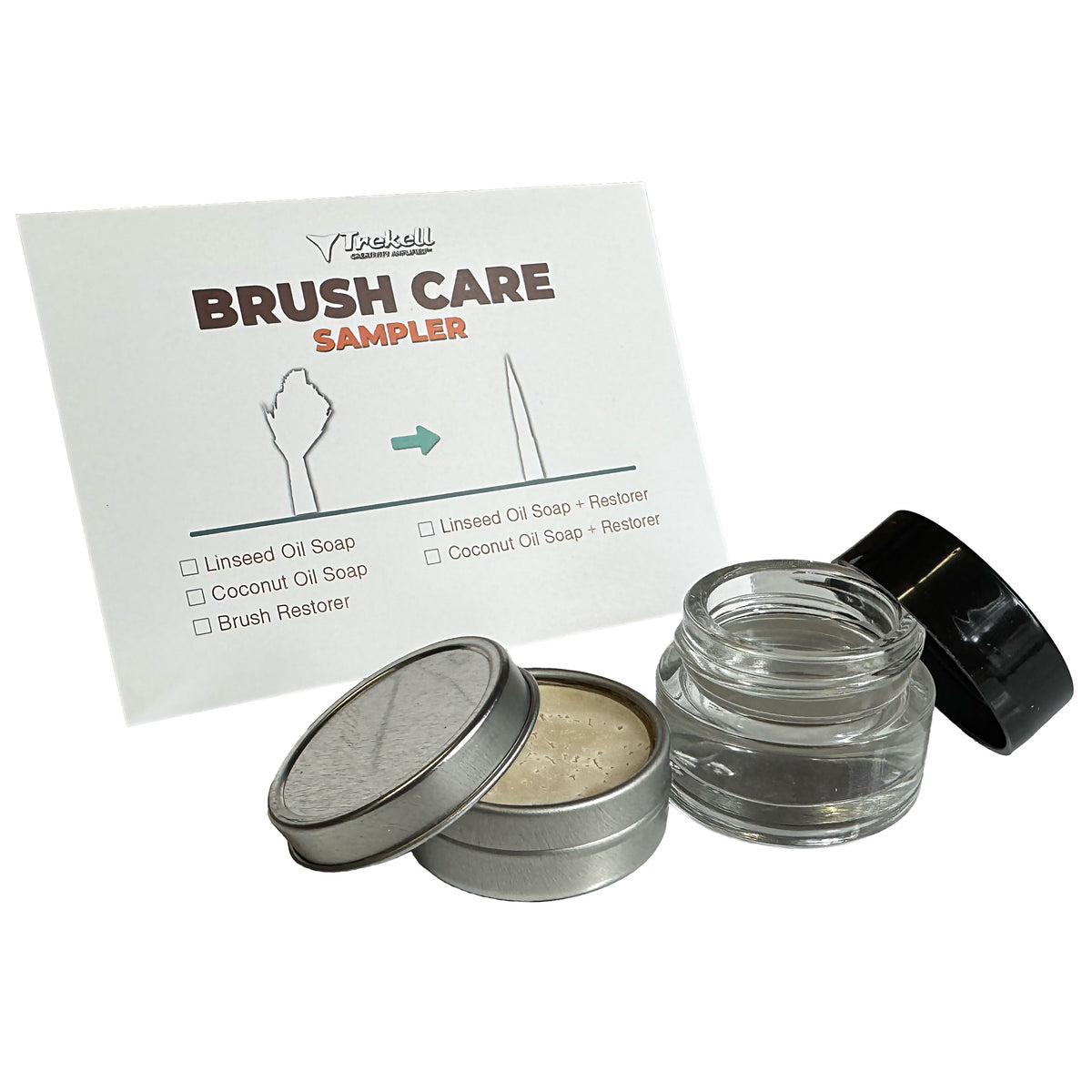 Trekell Linseed Oil Soap + Unscented Brush Restorer Sample Sizes