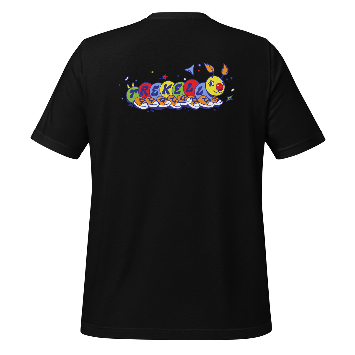 Trekell x Allison Bamcat Unisex Black T-shirt, back