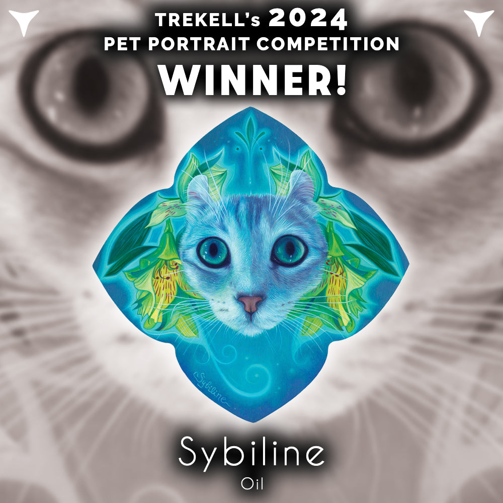 Olivia Cheyenne's oil pet portrait, Trekell Staff Pick