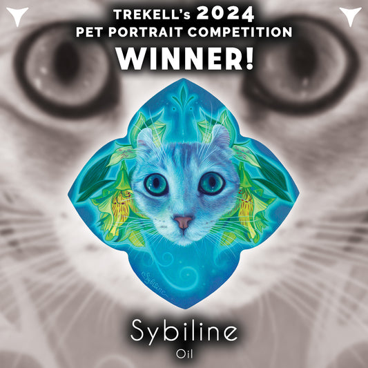 Olivia Cheyenne's oil pet portrait, Trekell Staff Pick