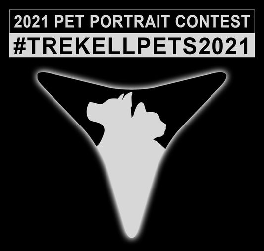 2021 Pet Portrait Contest graphic with #TrekellPets2021 above a panel silhouette.