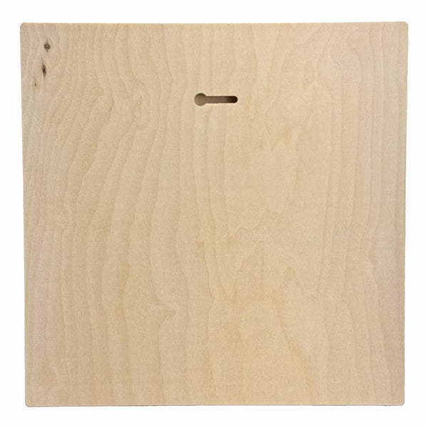 Back of the Trekell Floater Panel, 1/2" Baltic Birch, 10" x 10"