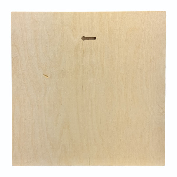 Back of the Trekell Floater Panel, 1/2" Baltic Birch, 12" x 12"