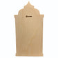 Gothic Abbey floater panel, back with a horizontal keyhole slot below the pointed top.