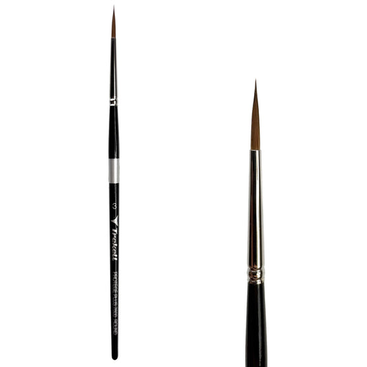 Trekell Protégé Plus #3 Round Brush, Short Handle
