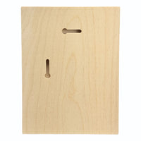 Back of the Trekell Floater Panel, 1/2" Baltic Birch, 5" x 7"