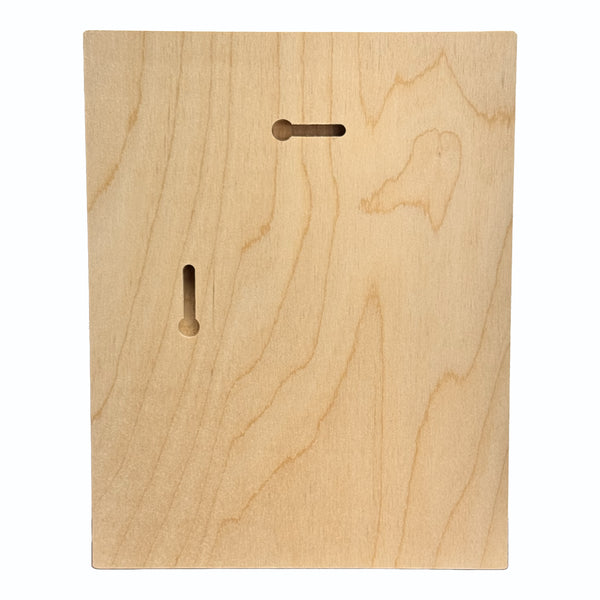 Back of the Trekell Floater Panel, 1/2" Baltic Birch, 6" x 8"