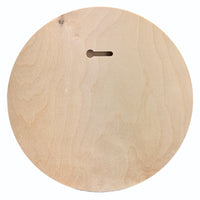 Back of the Trekell Round Floater Panel, 1/2" Baltic Birch, 8"