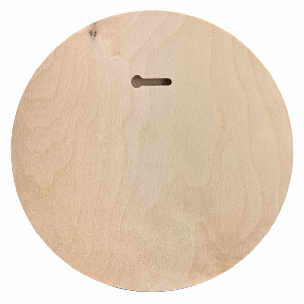 Back of the Trekell Round Floater Panel, 1/2" Baltic Birch, 8"