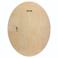 Back of the Trekell Oval Floater Panel, 9" x 12"