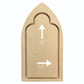 Dimension diagram of the Trekell Gothic Arch Floater Panel