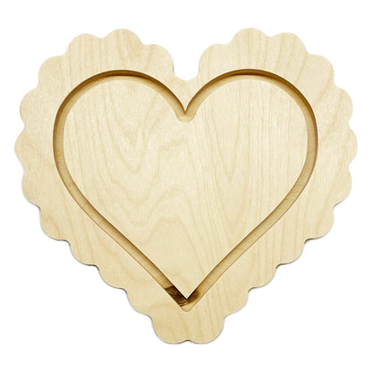 Trekell Candy Heart Floater Panel, Wooden Painting Canvas