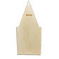 Gothic Chapel floater panel back, with a keyhole slot below the triangular top.