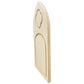 Trekell Gothic Vienna Floater Panel at an angle, showing its two bordered painting surfaces and layered wood edge.