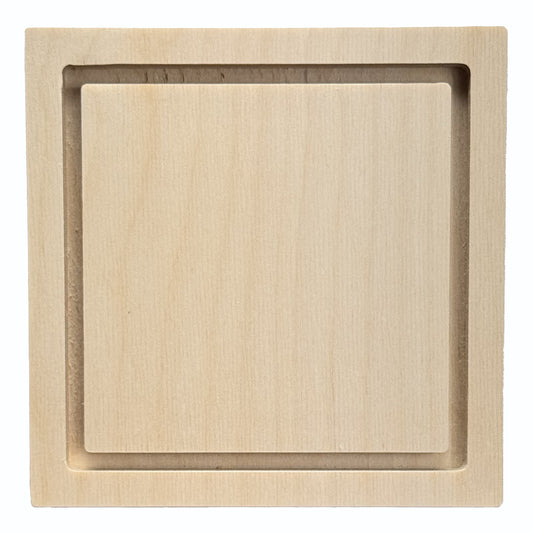Trekell Floater Panel, unpainted front with a recessed rectangular border.
