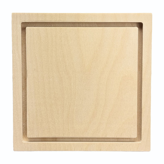 Trekell Floater Panel, unpainted front with a recessed rectangular border.