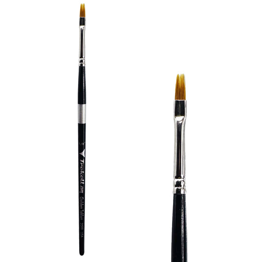 Trekell Golden Taklon 1/8" Grainer Brush - Short Handle.