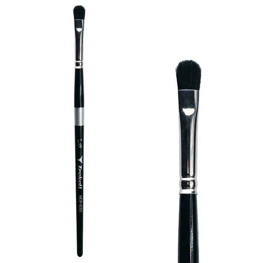Trekell 1/4" Oval Mop Brush - Short Handle, with full, oval mop bristles.