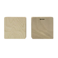 Trekell Unprimed Wood Block Panel, 1/2" Baltic Birch Wooden Painting Canvas