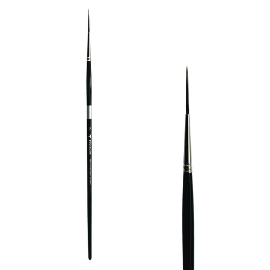 Trekell Spectrum #2 Script/Rigger Brush - Long Handle, with long, fine pointed bristles.