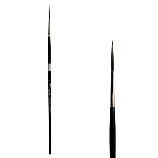 Trekell Spectrum #4 Script/Rigger Brush - Long Handle, with long, fine pointed bristles.