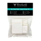 Mini white gesso-primed panels in a clear bag with a black Trekell label.