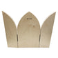 Gothic Arch altar panel open, back view showing side wings and a keyhole slot.