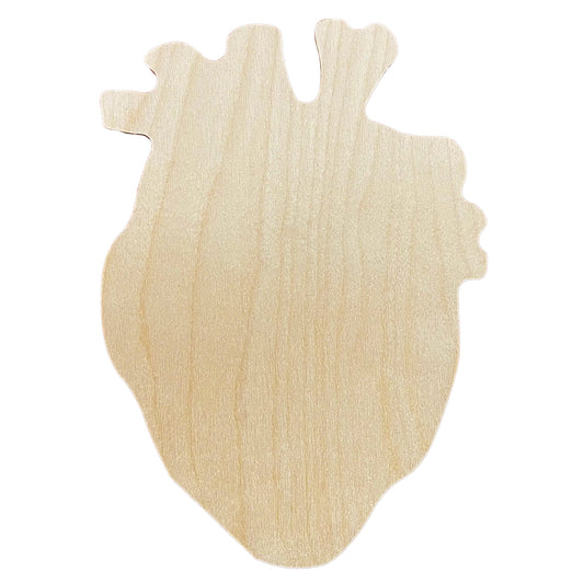 Trekell Anatomical Heart Panel, Wooden Painting Canvas