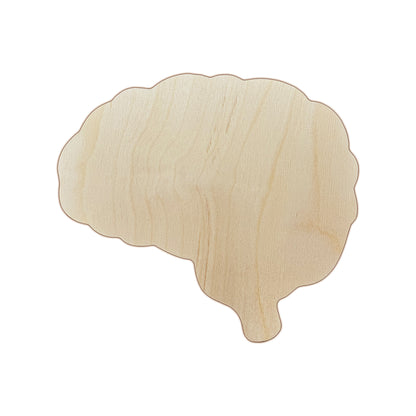 Trekell Brain Panel, unpainted wood with a lobed brain-shaped outline.