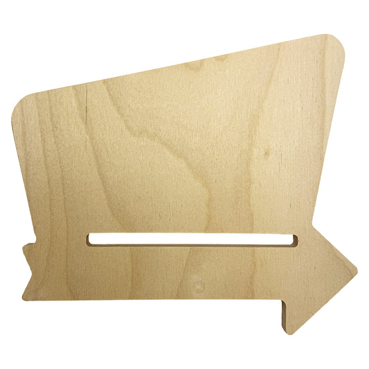 Trekell Vintage Diner Sign, 1/2-inch Thick Raw Baltic Birch