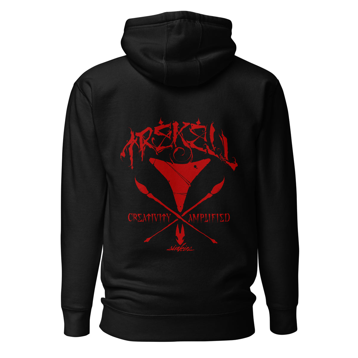 Trekell x Craola Unisex Black Hoodie, back