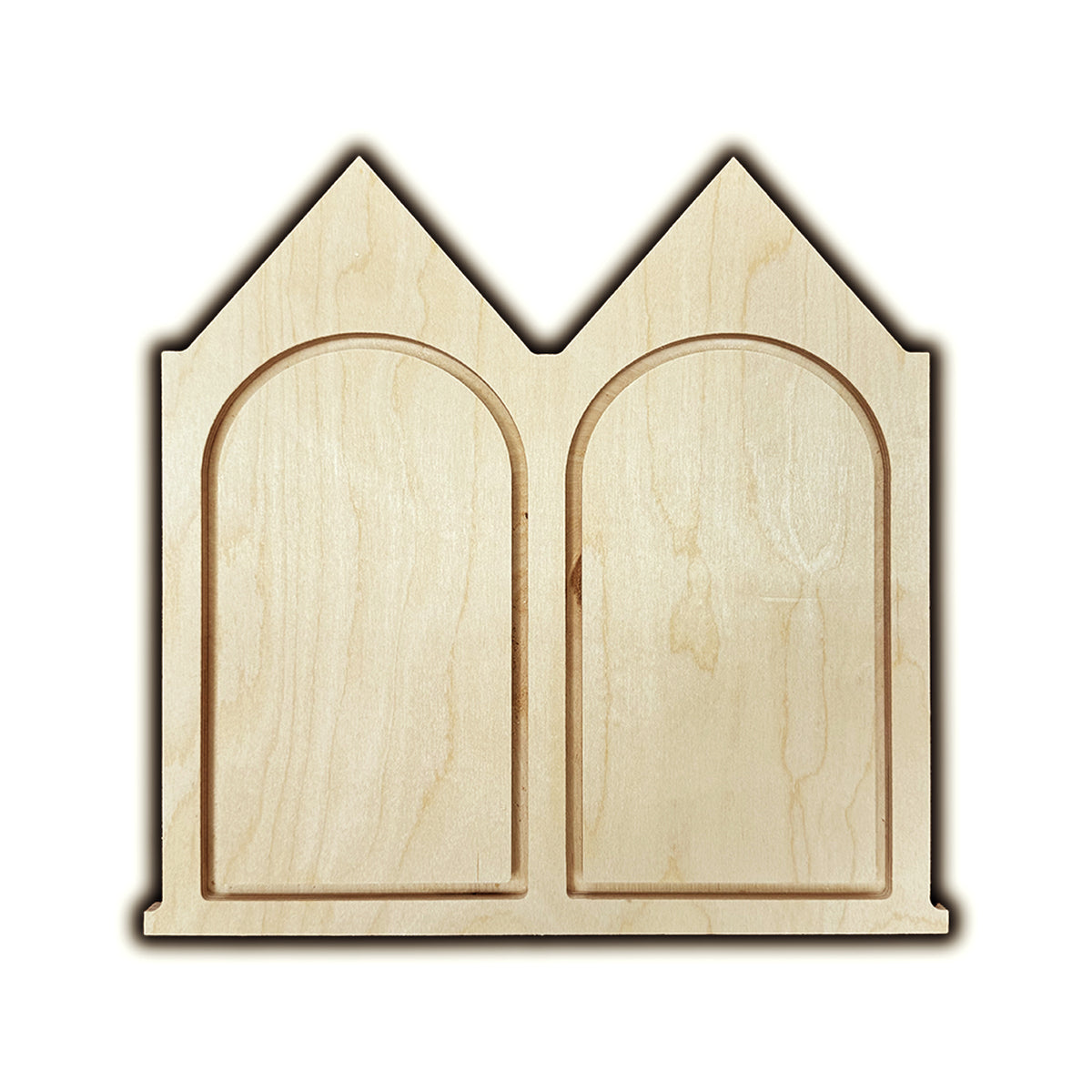 Trekell Gable Diptych Floater Panel, Wooden Painting Canvas + Frame