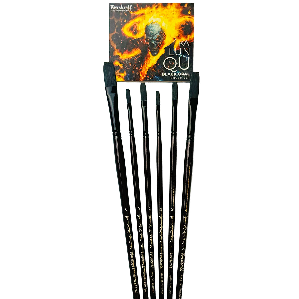 Kai Lun Qu x Trekell Black Opal Brush Set