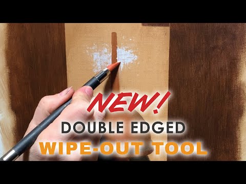 Trekell Wipe Out Tool used for detailed paint adjustments.