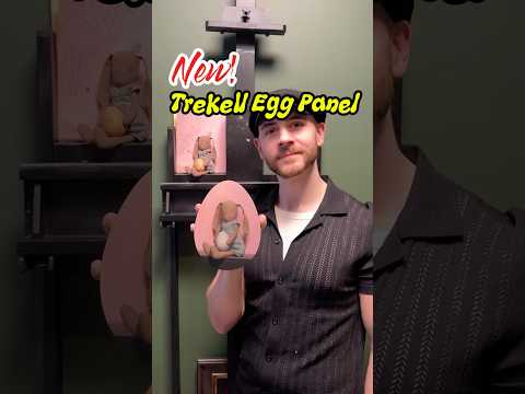 Trekell Egg Panel, shaped wood painting surface.