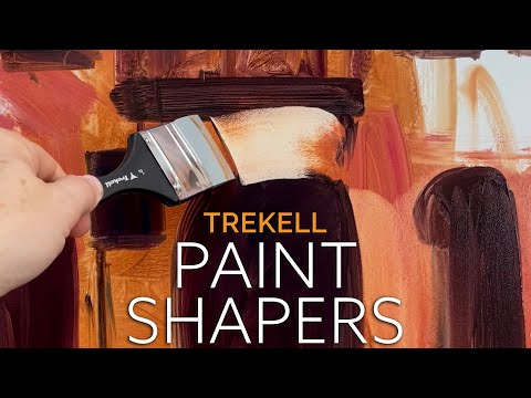 Trekell silicone Paint Shapers for manipulating and refining paint.