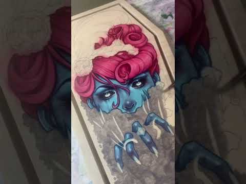 Trekell Coffin Floater Panel for custom-shaped paintings.