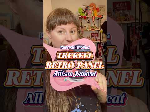 Video: Allison Bamcat showing how she paints on the Trekell Retro Ornament Panel.