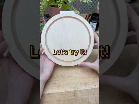 Trekell Round Floater Panel for painting.