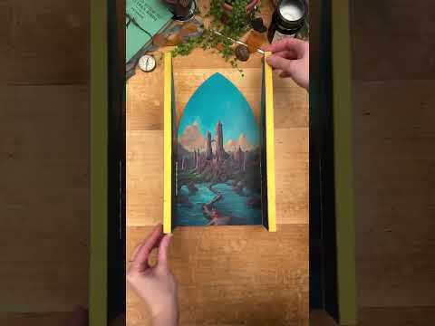Trekell Gothic Arch Altar Panel, 1/2-inch Baltic birch, 6.5 × 12 inches.