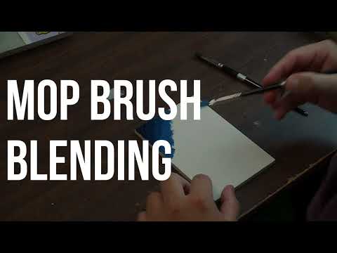 Trekell Oval Mop Brush for soft application and blending.