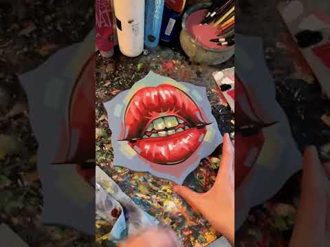 Video: The Obanoth showing how she paints on the Trekell Dahlia Panel.