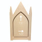 Dimension diagram of the Trekell Gothic Steeple Floater Panel, 1/2-inch Baltic Birch, 6.75" x 12"
