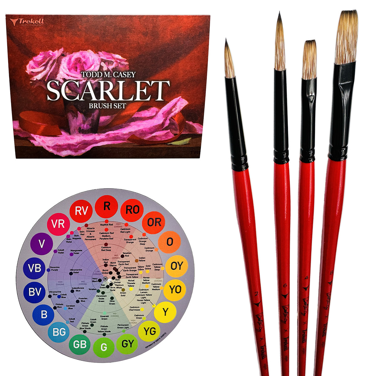 Todd M. Casey Scarlet Brush Set by Trekell