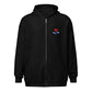 Trekell x Allison Bamcat Unisex Black Zip Hoodie, front