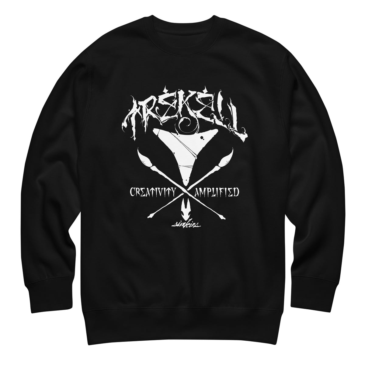 Trekell x Craola Unisex Black Pullover Sweatshirt, front