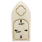 Trekell Gothic Vienna Floater Panel diagram: the lower arched painting area measures 6.25 inches high by 4.25 inches wide.